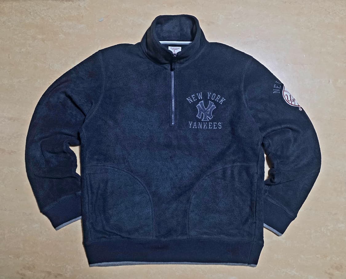 [희귀/L] 일본 유니클로 x MLB 뉴욕 양키스 하프집업 아노락 플리스 상품이미지2