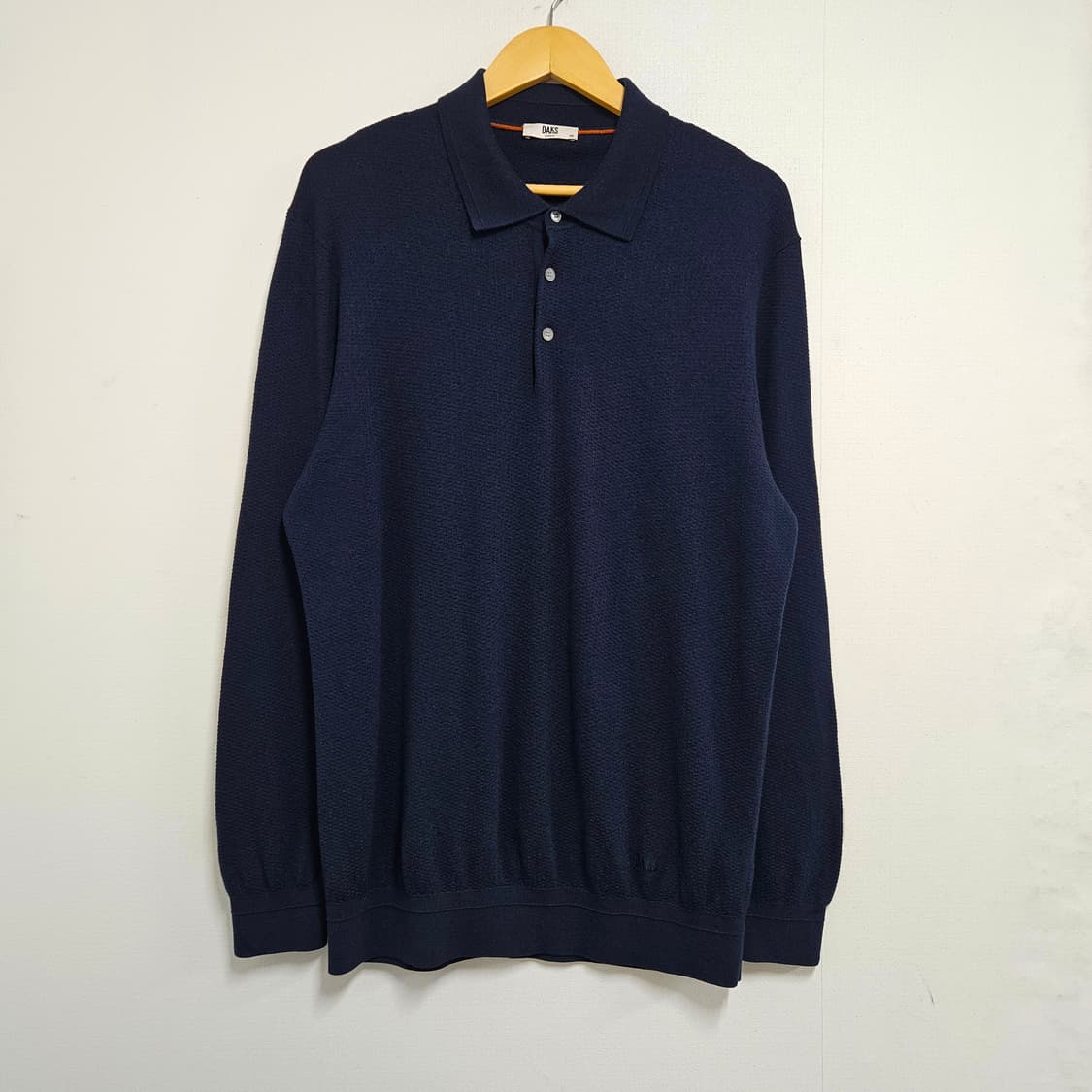 100-105 닥스 24FW 모100 카라 니트 슬림핏 네이비 상품이미지2