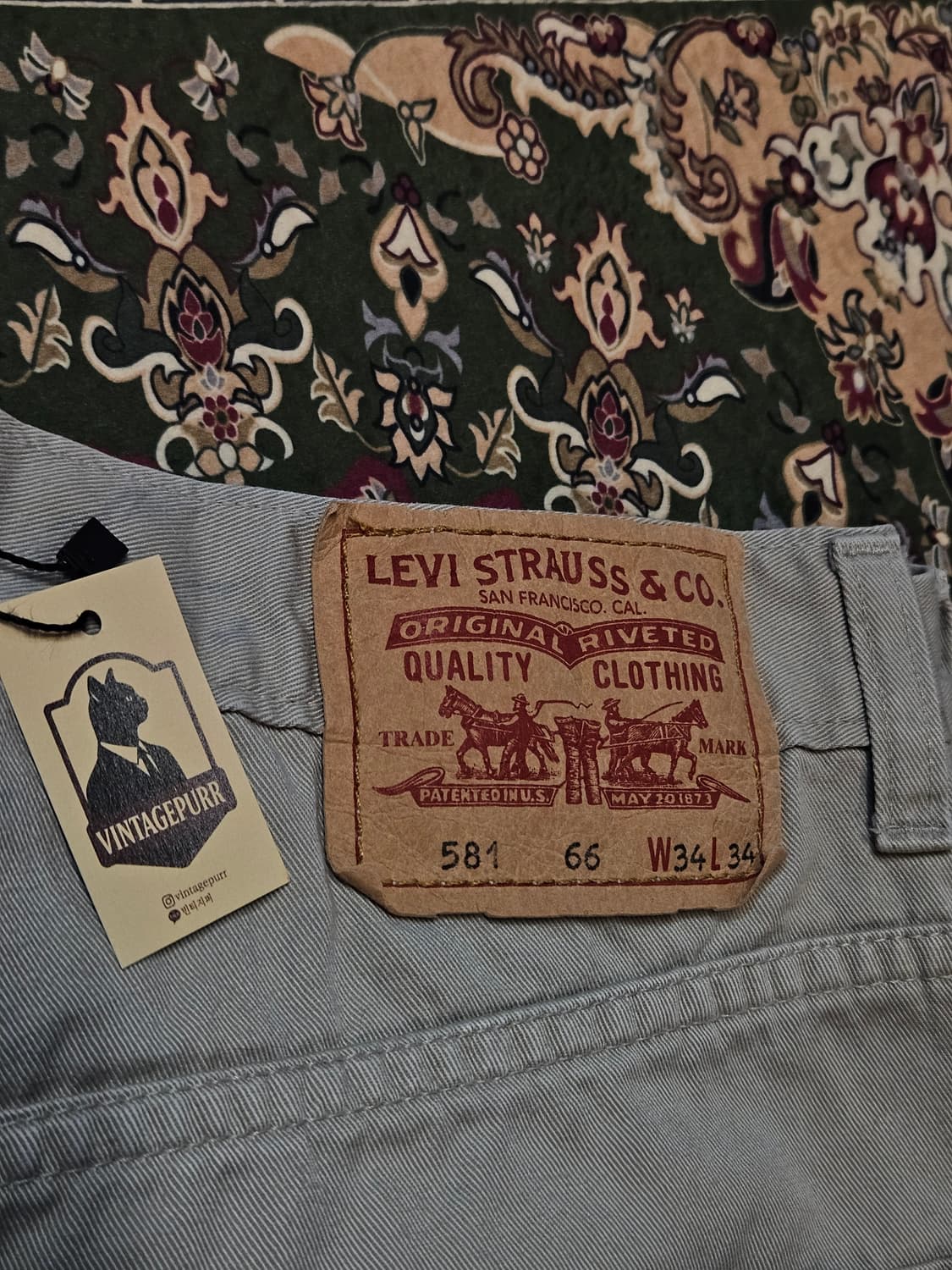 Levi’s 581 Straight Pants (Light Grey) 상품이미지4