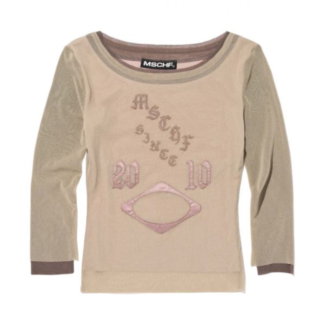 미스치프 Boat Neck Mesh Top (Beige) 상품이미지2