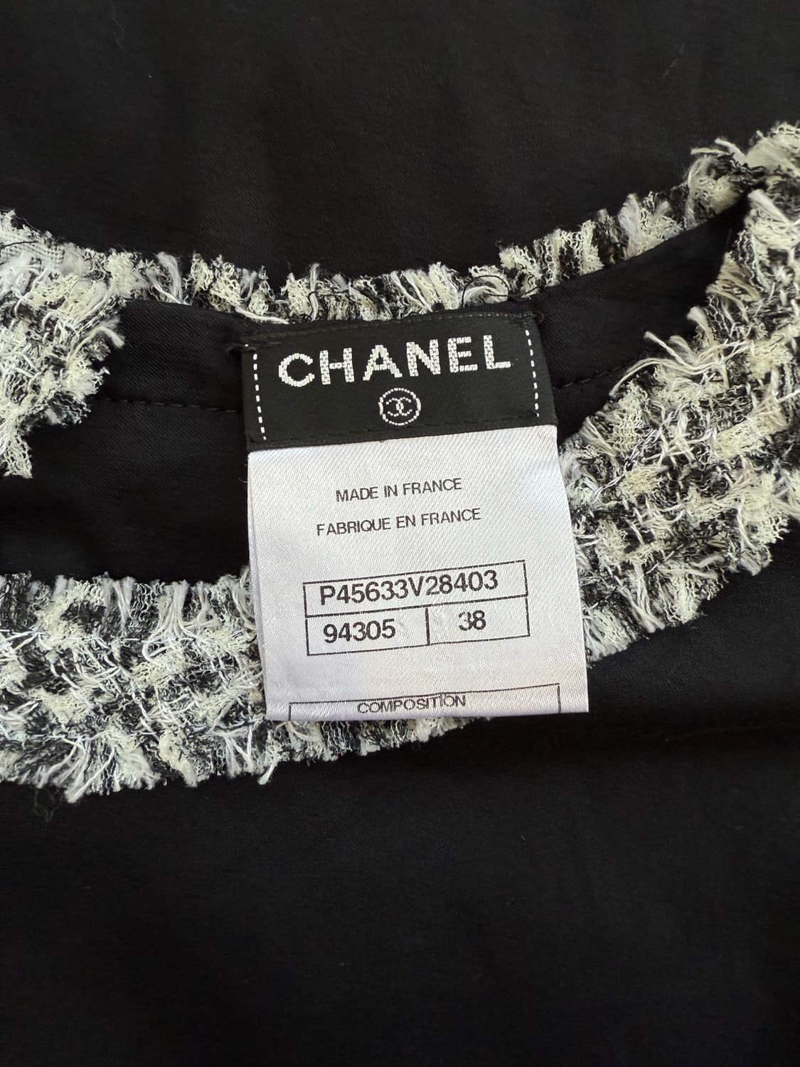 샤넬 트위드 컷 포켓 티셔츠 상품이미지8