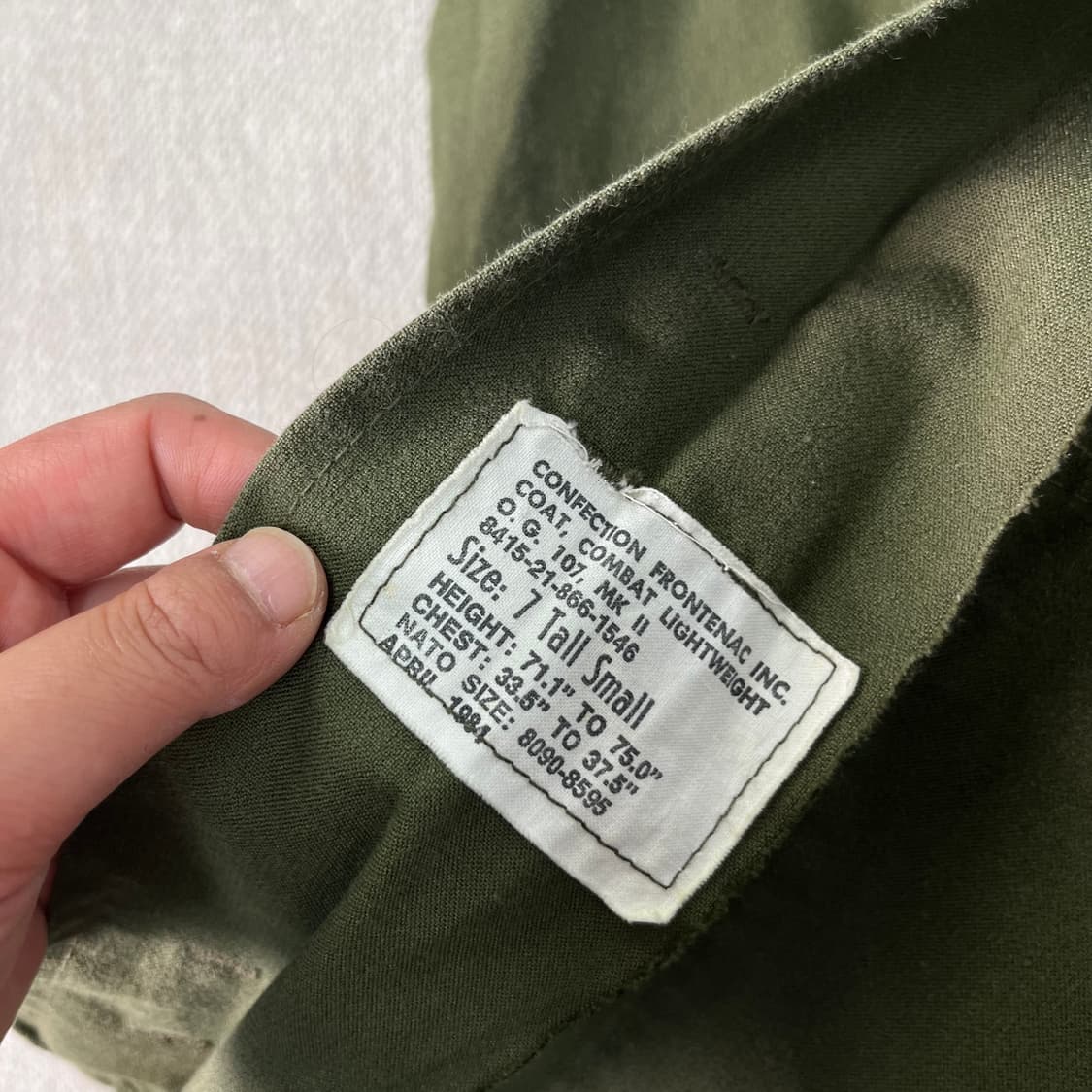 100 80s 캐네디언 오리지널 MK2 컴뱃 필드 자켓 상품이미지3