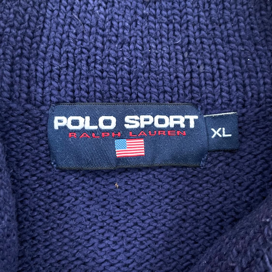 90's 폴로스포츠 숄카라 스웨터 XL 상품이미지4