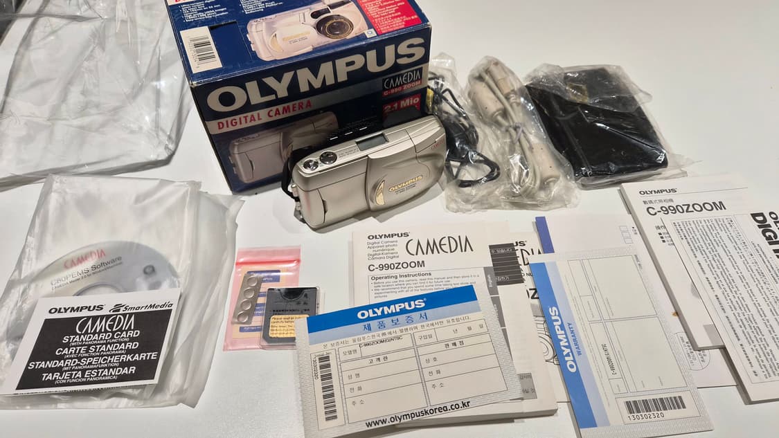 작례O 미개봉 새상품 수집용 올림푸스 c990 zoom 디지털카메라 디카 상품이미지6