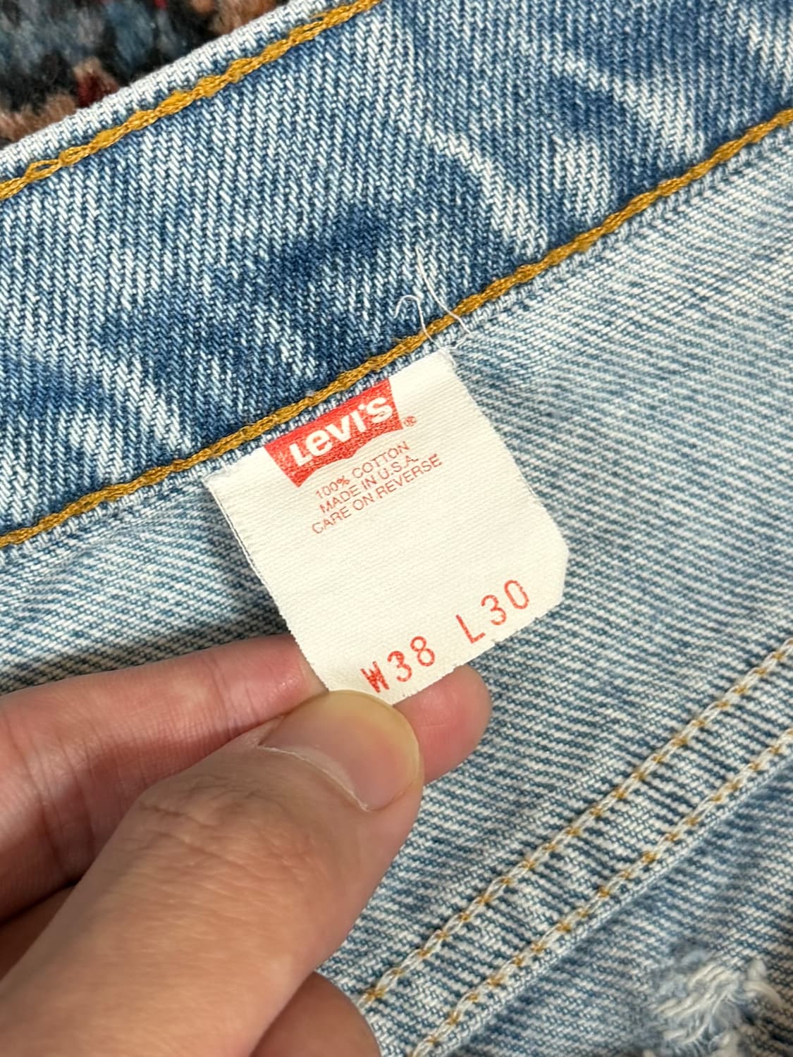 90's USA Made 빈티지 리바이스 517 오렌지탭 부츠컷 상품이미지9