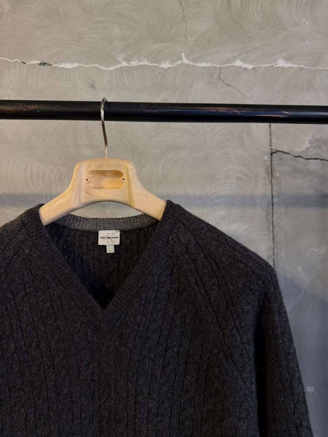 캘빈클라인 케이블니트 남성100 상품이미지3