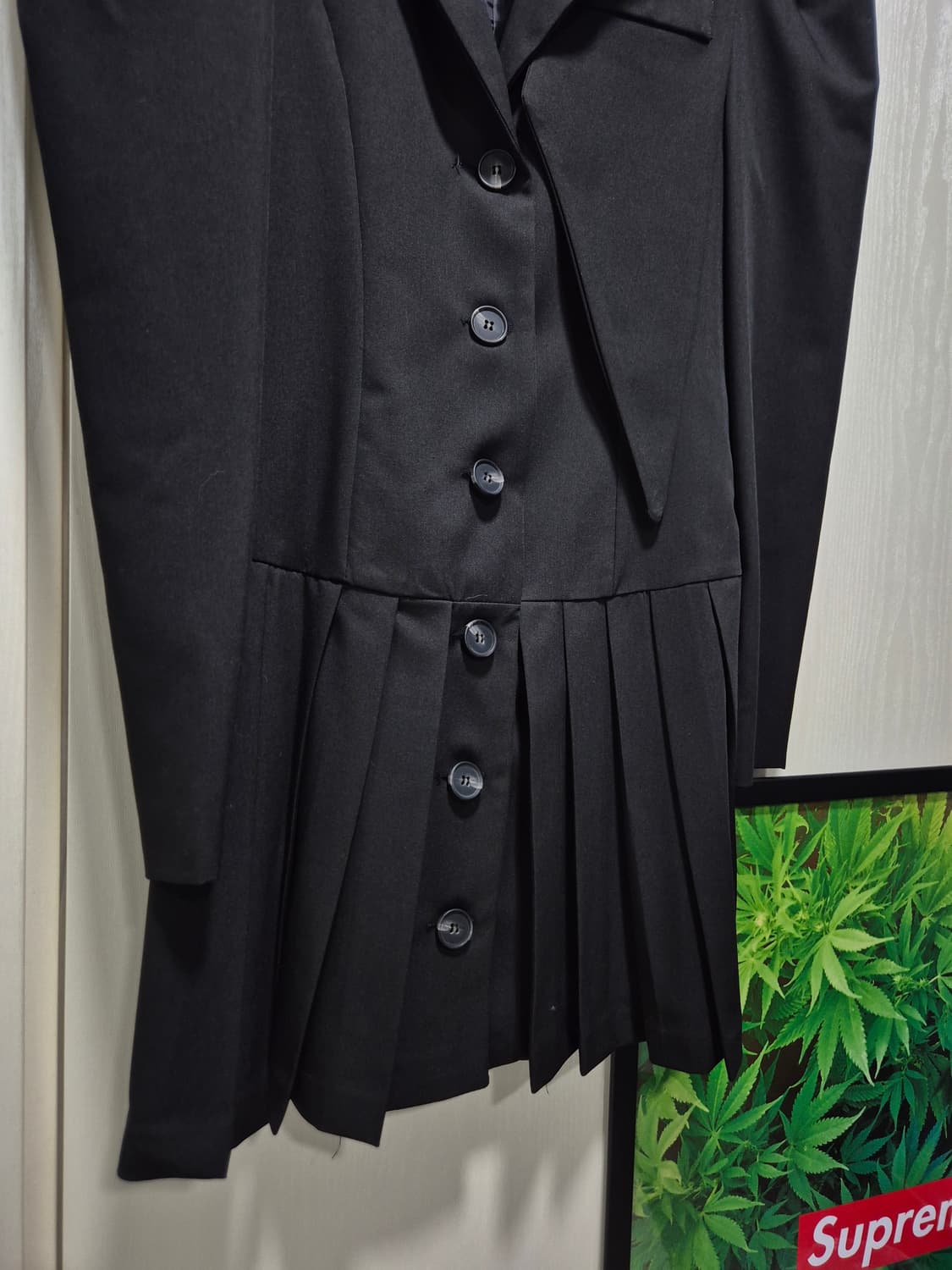 (타임세일)(새상품)DINT 딘트 플리츠 미디 원피스 자켓 상품이미지4