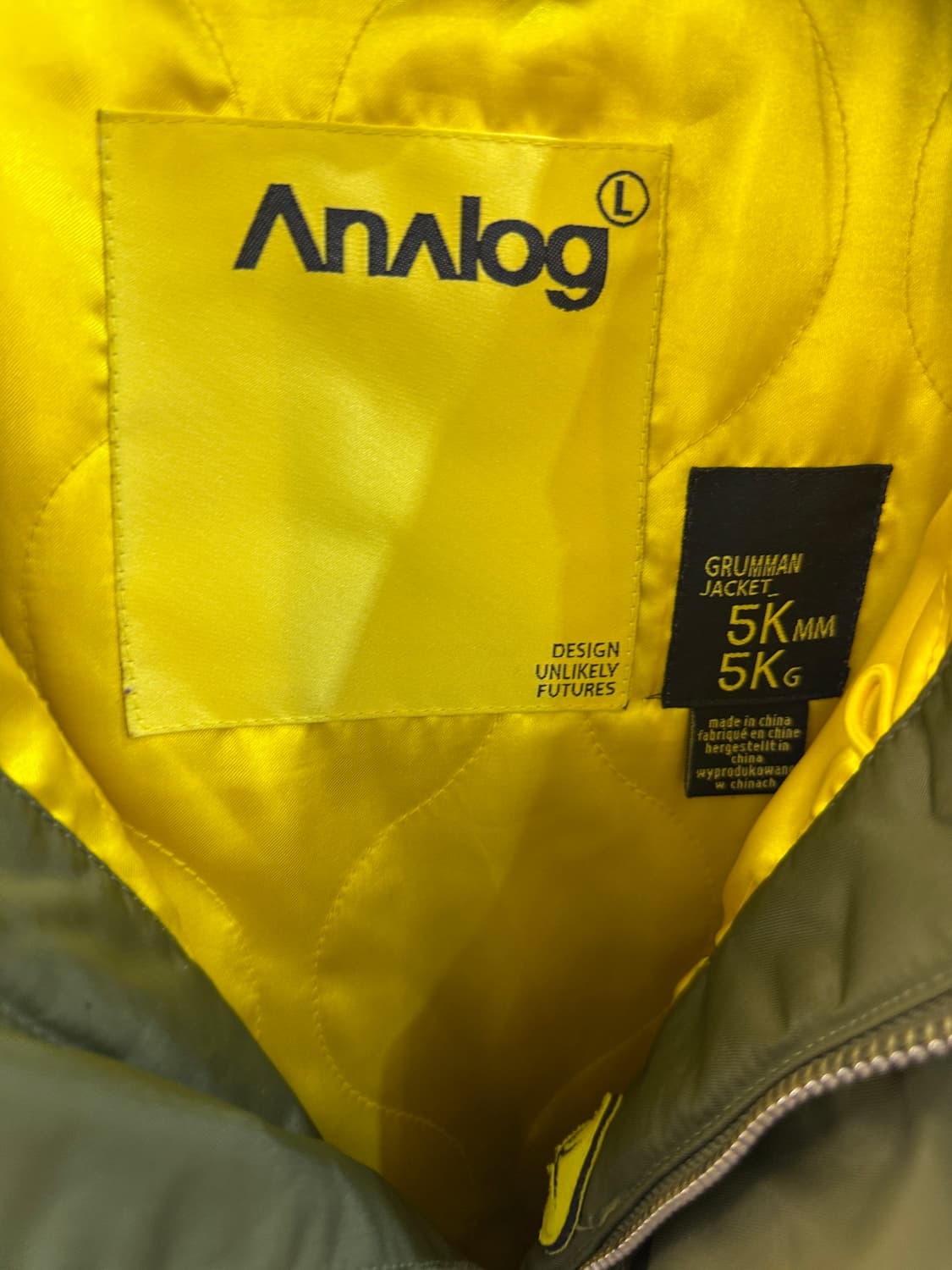 Analog Grumman 자켓 카키 L 상품이미지3