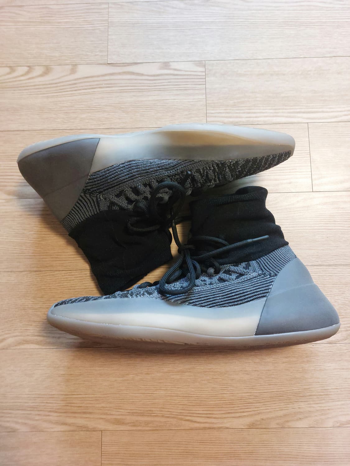 275)아디다스 이지부스트 베스킷볼 니트 슬레이트 블루 상품이미지5