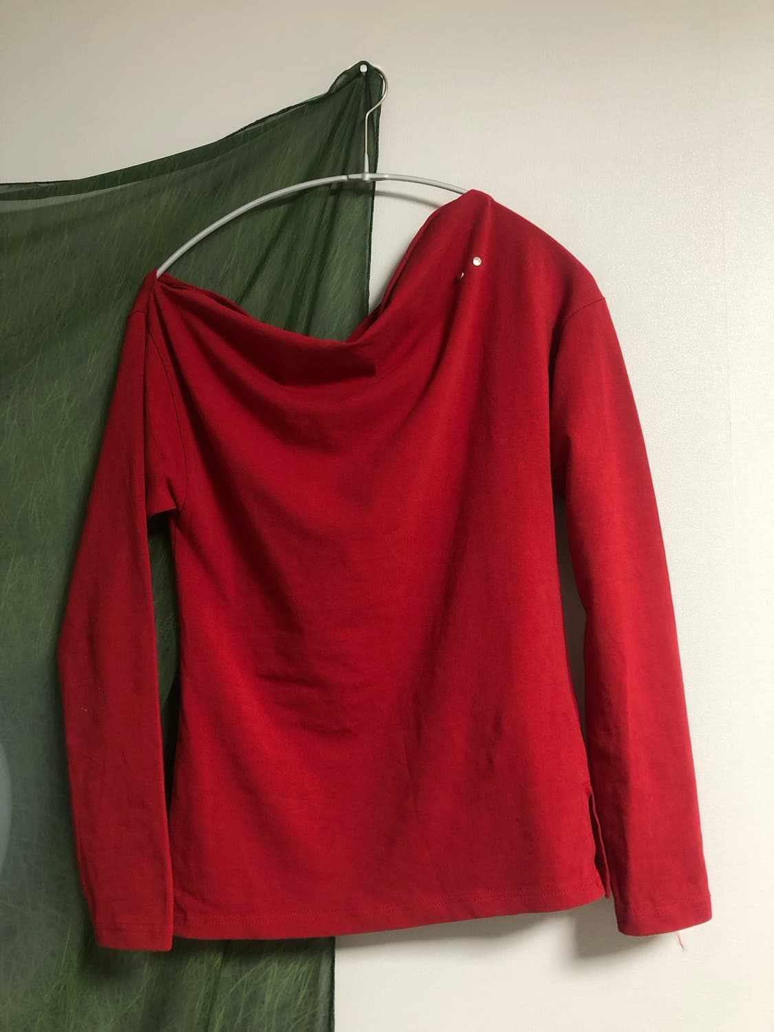 온스카 onska one-shoulder elastic t (red) 상품이미지1