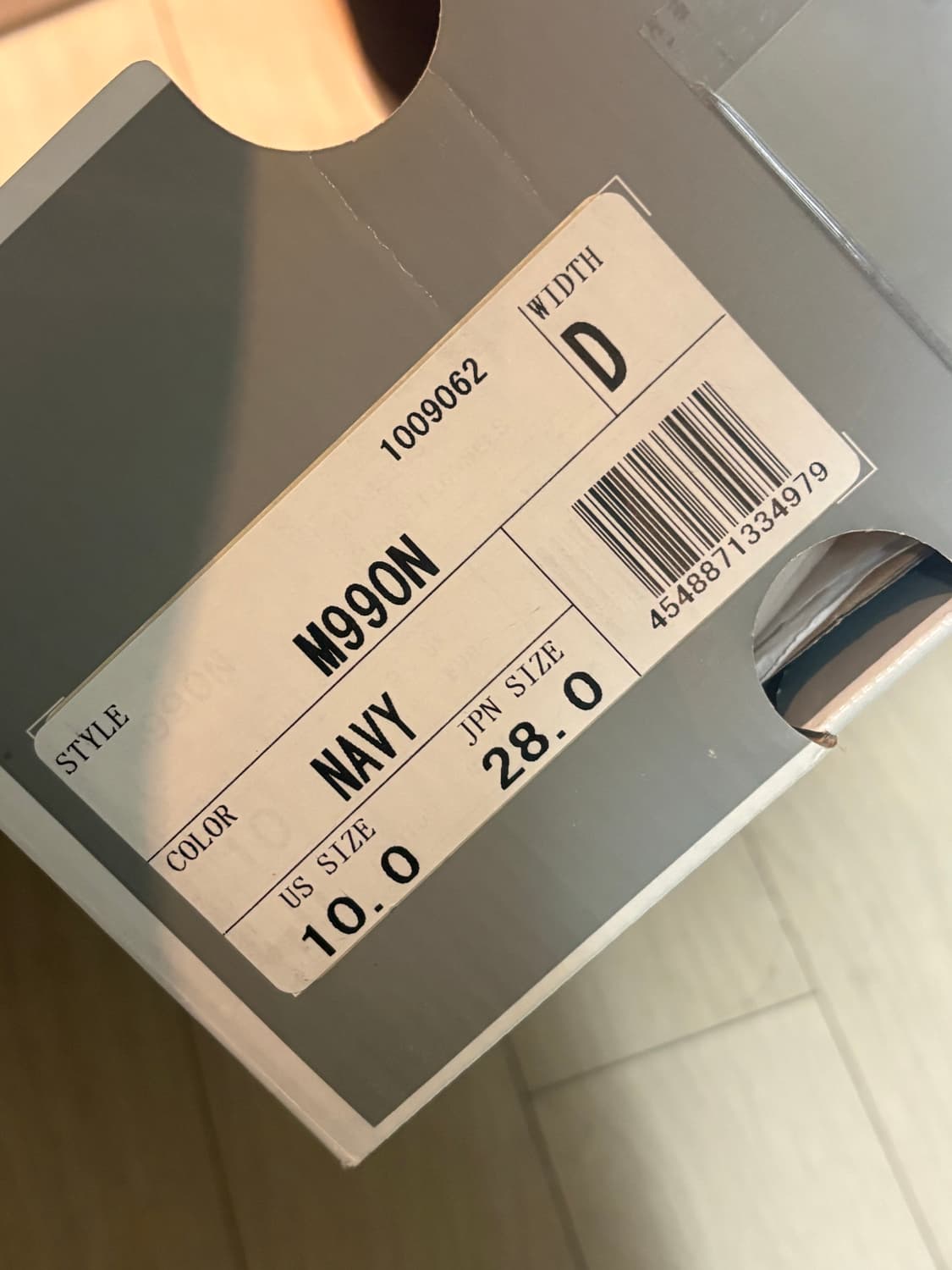 뉴발란스 M990N usa 네이비 280 사이즈 상품이미지9