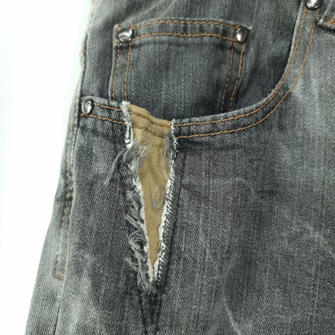 [일본빈티지] 로우라이즈 슬림핏 빈티지 데님 팬츠 청바지 M19610 상품이미지6