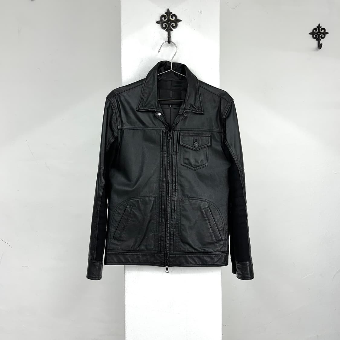 No id leather jacket 상품이미지4