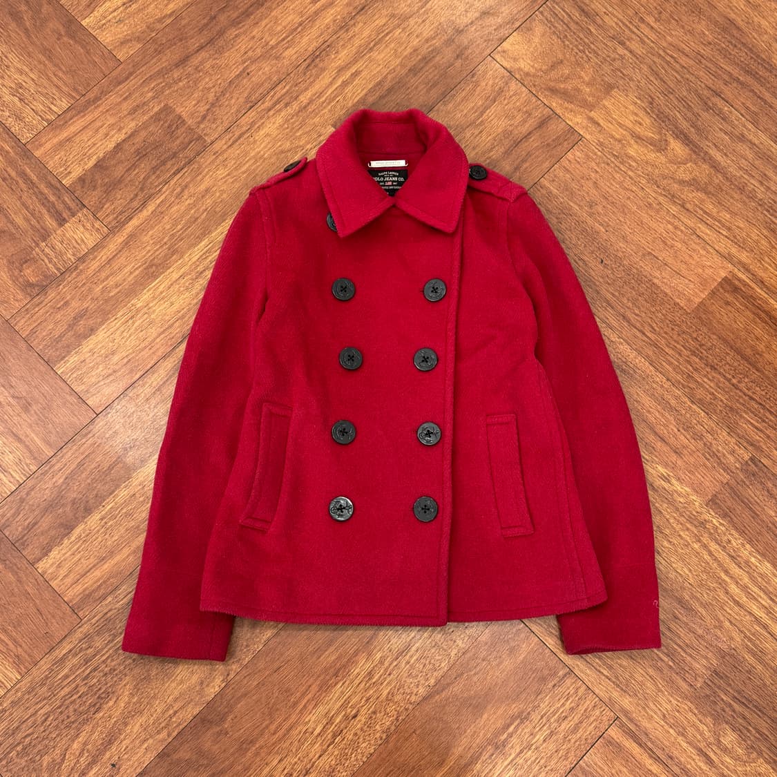 여성용 S 폴로 랄프로렌 폴로진스 모직 피코트 자켓  상품이미지1