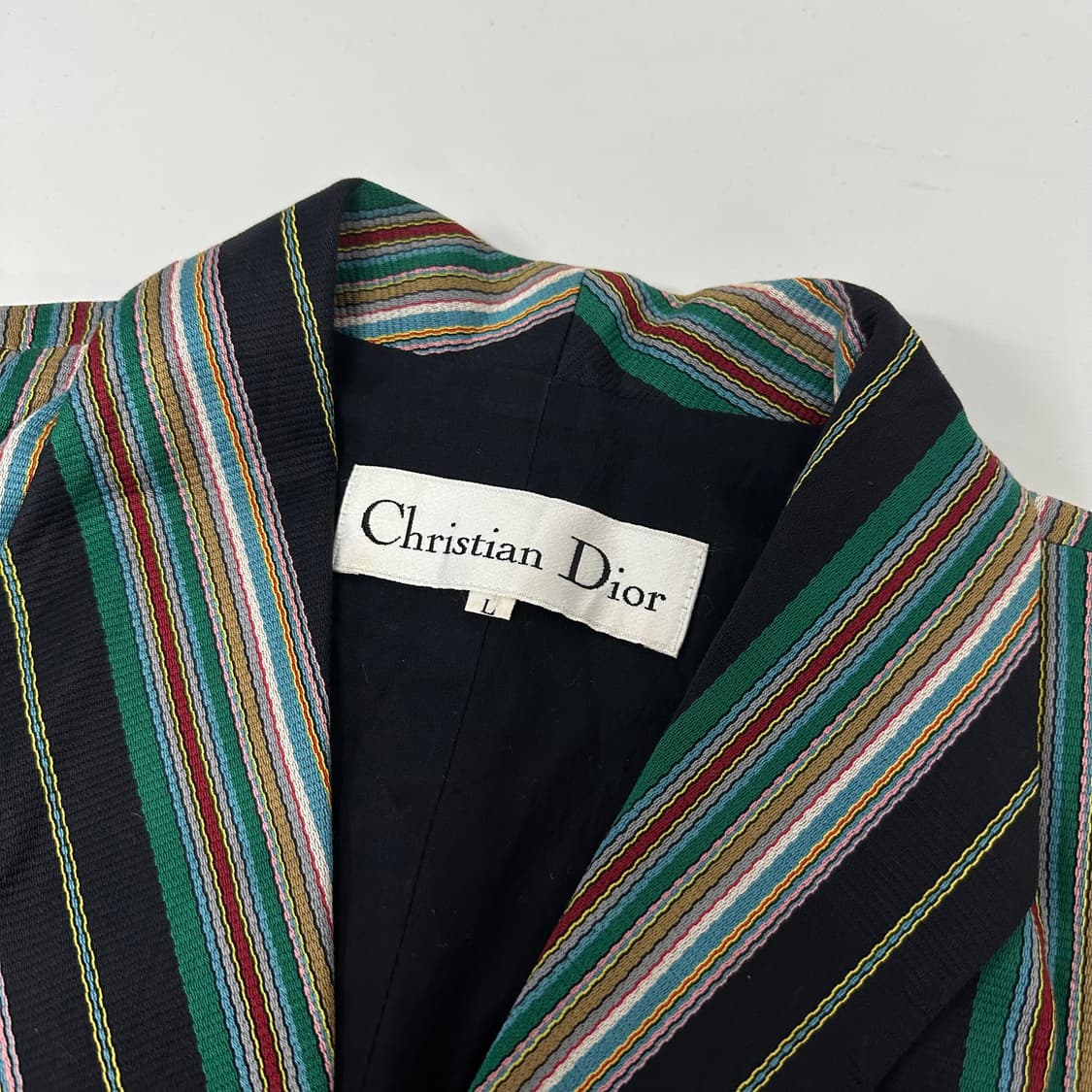 디올 아카이브 스트라이프 하프 자켓 상품이미지6