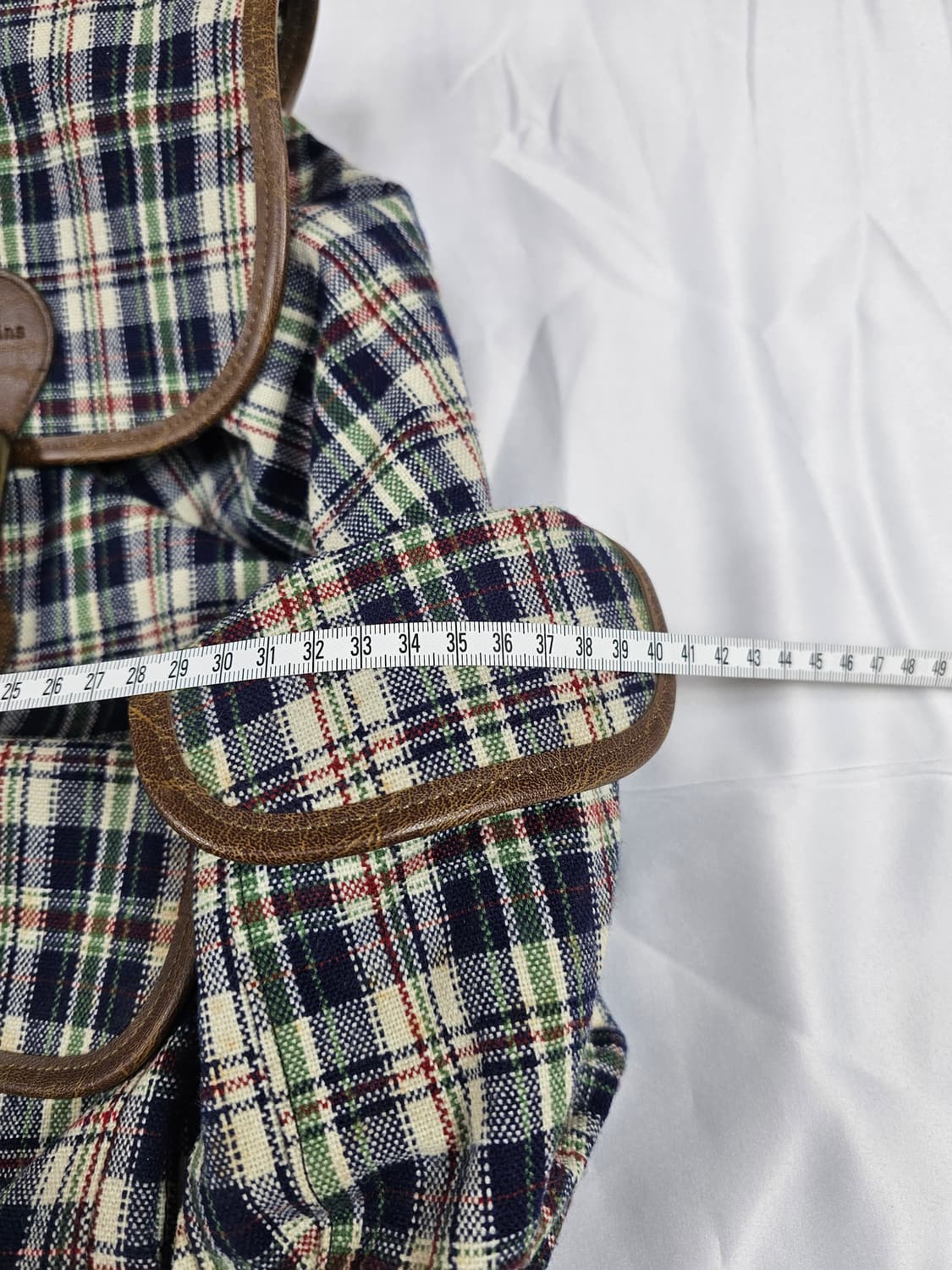 빈티지체크백팩 상품이미지4