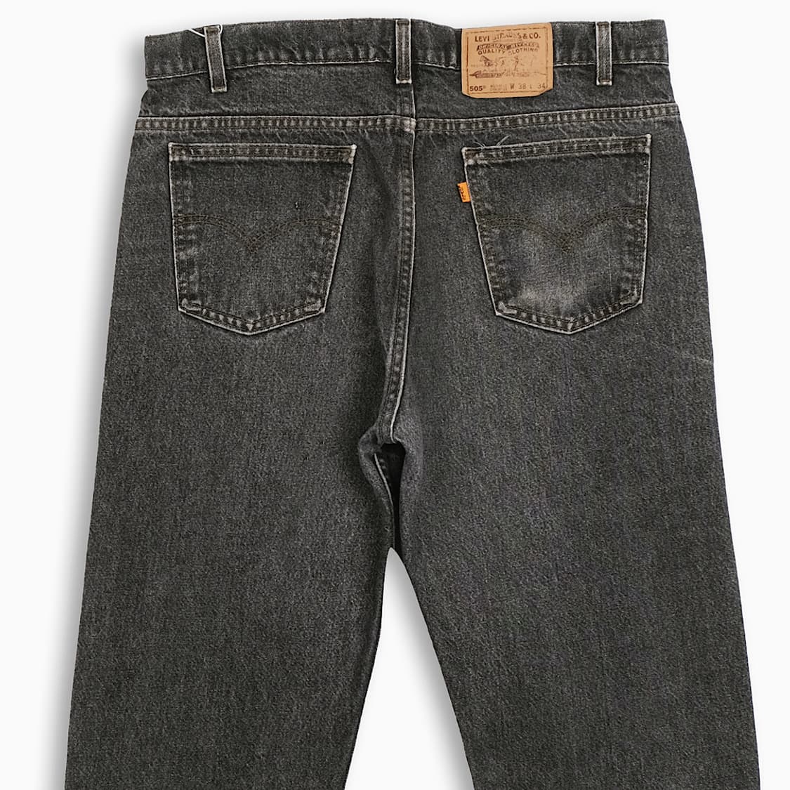 리바이스 505 오렌지탭 흑청 90s USA 37인치 OR50538100 상품이미지6