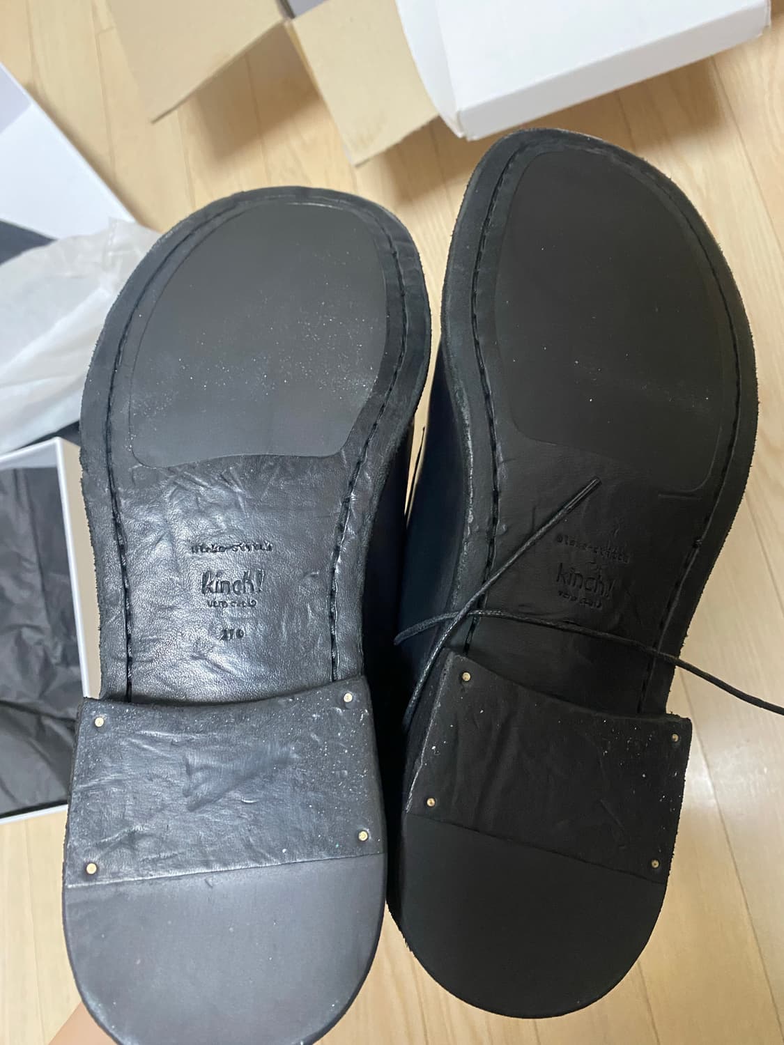 킨치 더비슈즈 808(a) 270 사이즈 블랙 팝니다. 상품이미지2