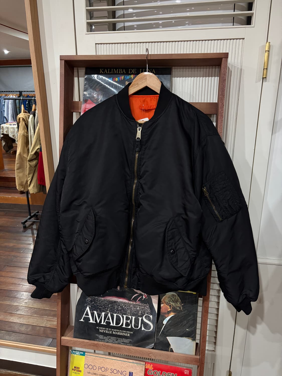 90s 알파인더스트리 ideal 지퍼 Ma-1 항공점퍼 상품이미지1