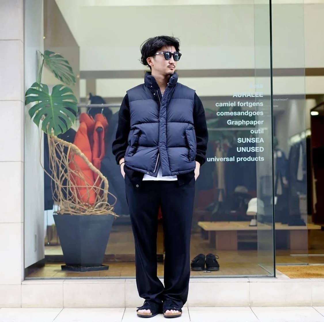 [4] AURALEE 오라리 슈퍼 라이트 나일론 립스탑 다운 베스트 상품이미지6