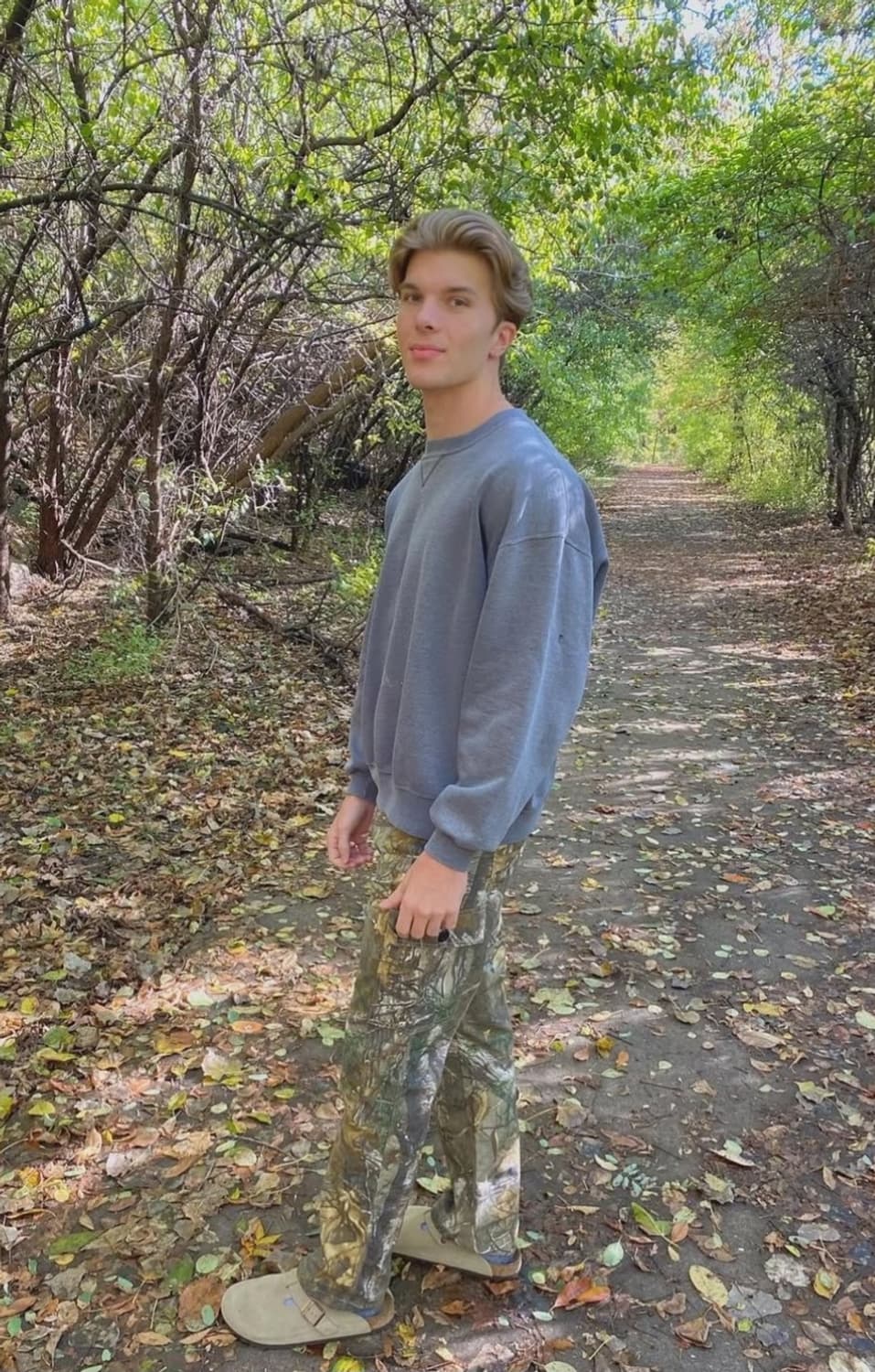 🏈 90s 러셀 빈티지 스웻셔츠 - 더스티 블루 상품이미지1