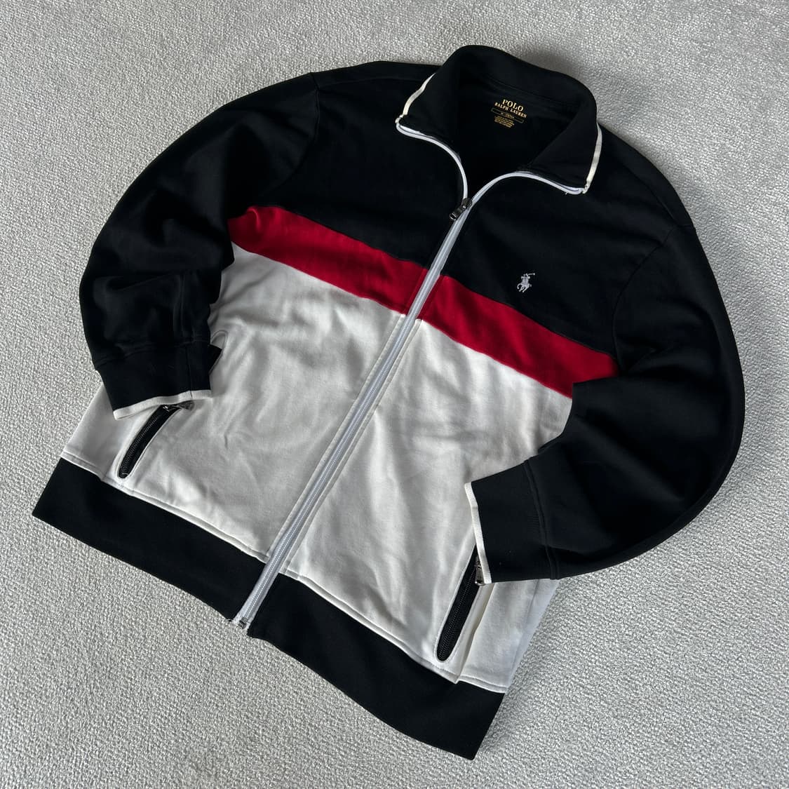 폴로 랄프로렌 컬러블록 집업 자켓 m 상품이미지1