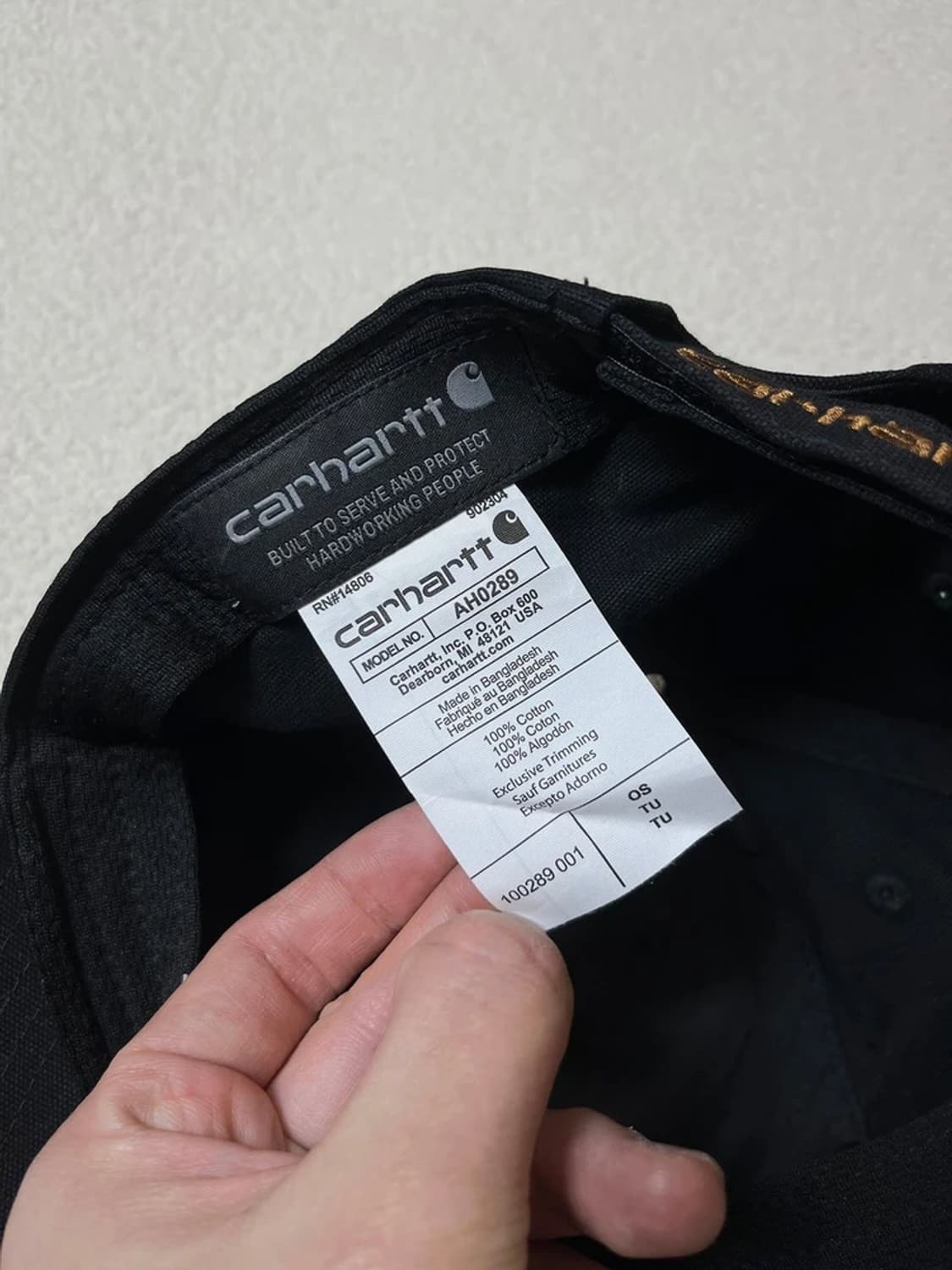 칼하트 캔버스 볼 캡 A1886 상품이미지6