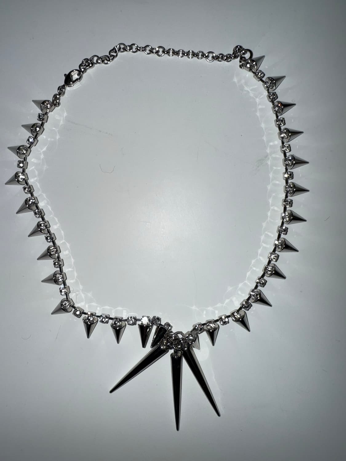 빈티지 스터드 큐빅 목걸이 펑크 상품이미지1