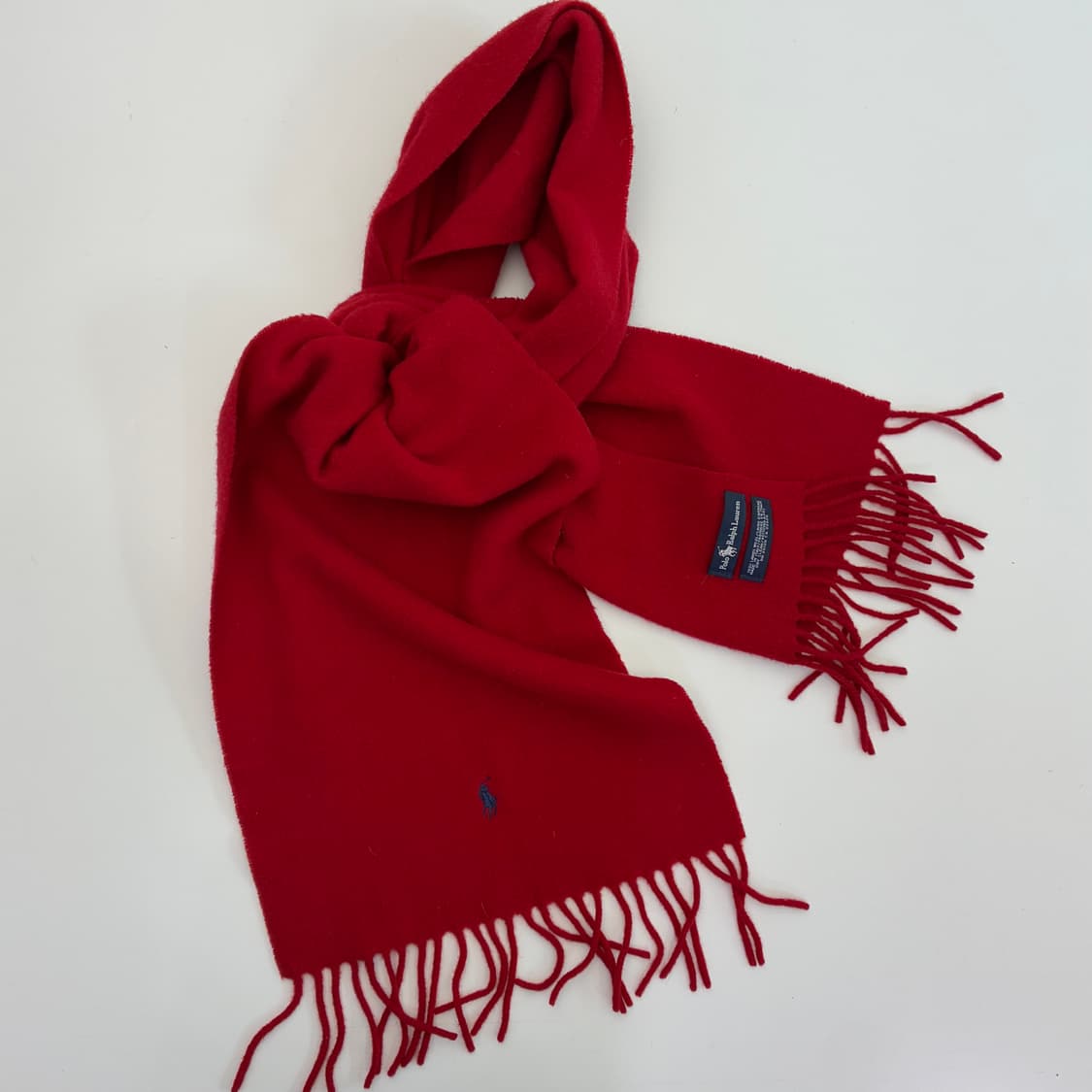 Polo  폴로 랄프로렌 램스울 레드 머플러 상품이미지1