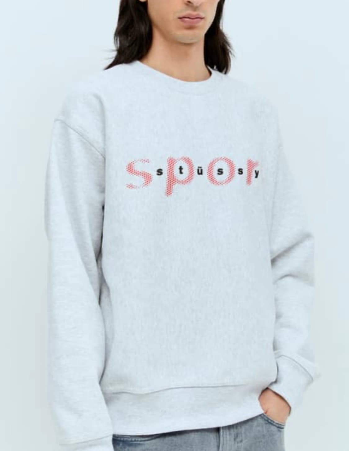 [XL] [새상품] 스투시 애쉬그레이 맨투맨 상품이미지3