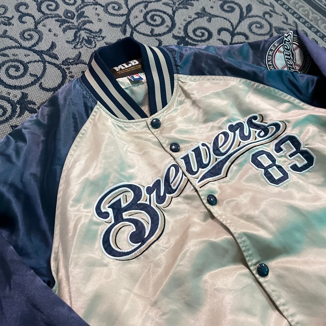 100 MLB 밀워키 브루어스 자켓/W2758 상품이미지3