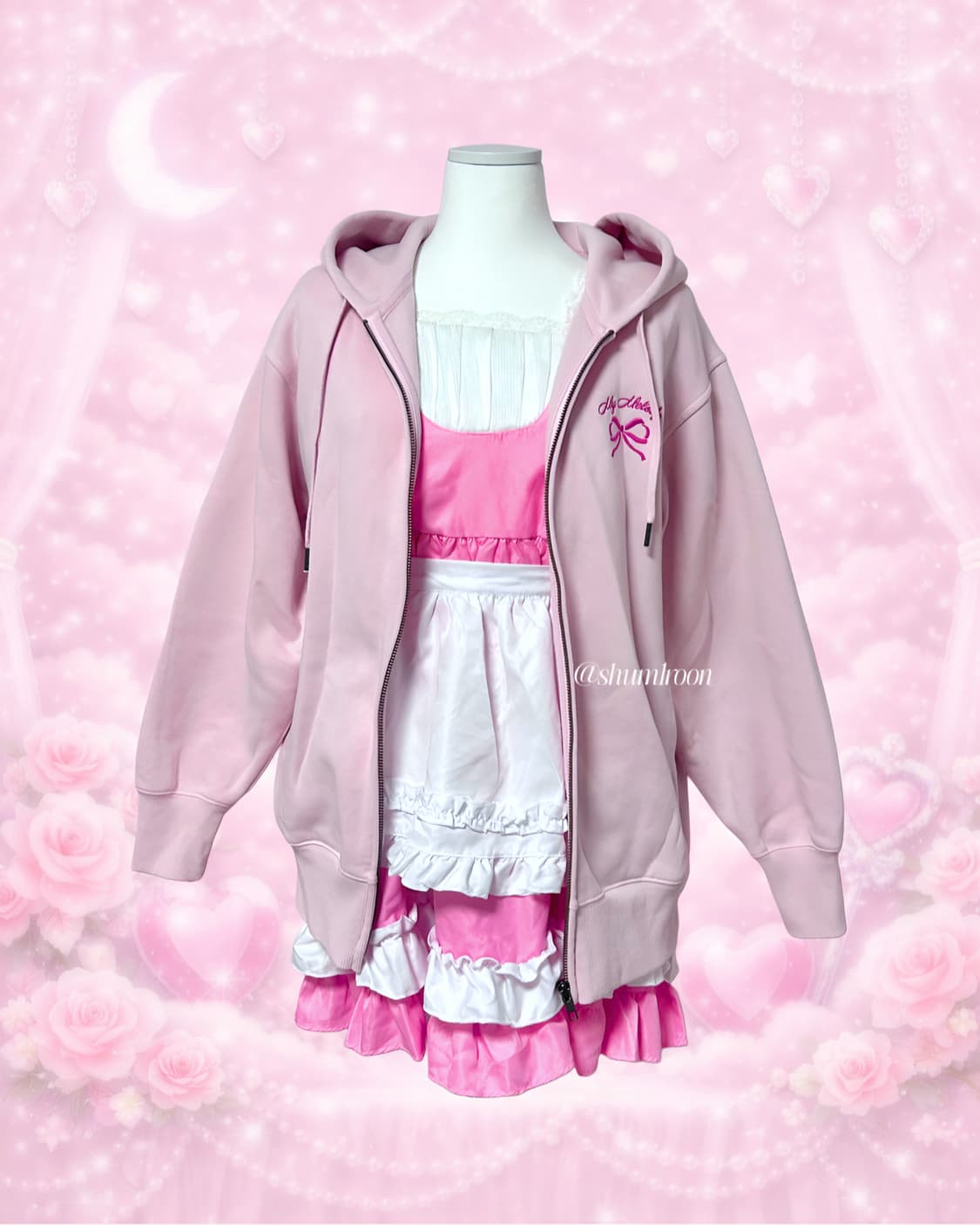 산리오 공식 마이멜로디 한정 후드집업 상품이미지1