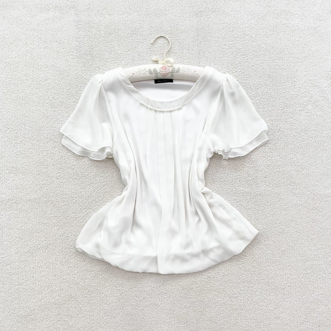 생크림화이트 ♥ 샤베트 블라우스 상품이미지2