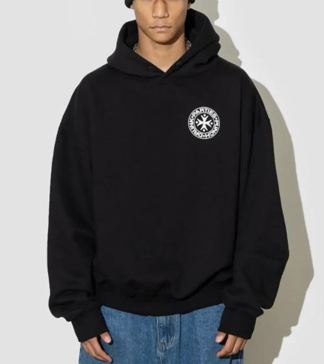 펀치드렁크파티즈 로고 후드티 2사이즈 상품이미지1