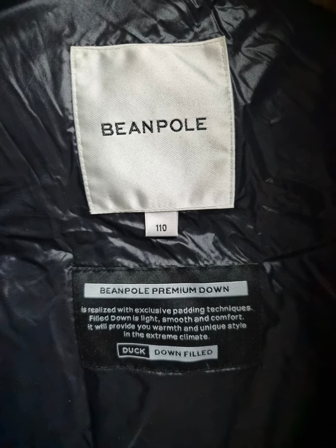 110) 빈폴 프리미엄  울 덕다운 패딩 조끼 팝니다 상품이미지4