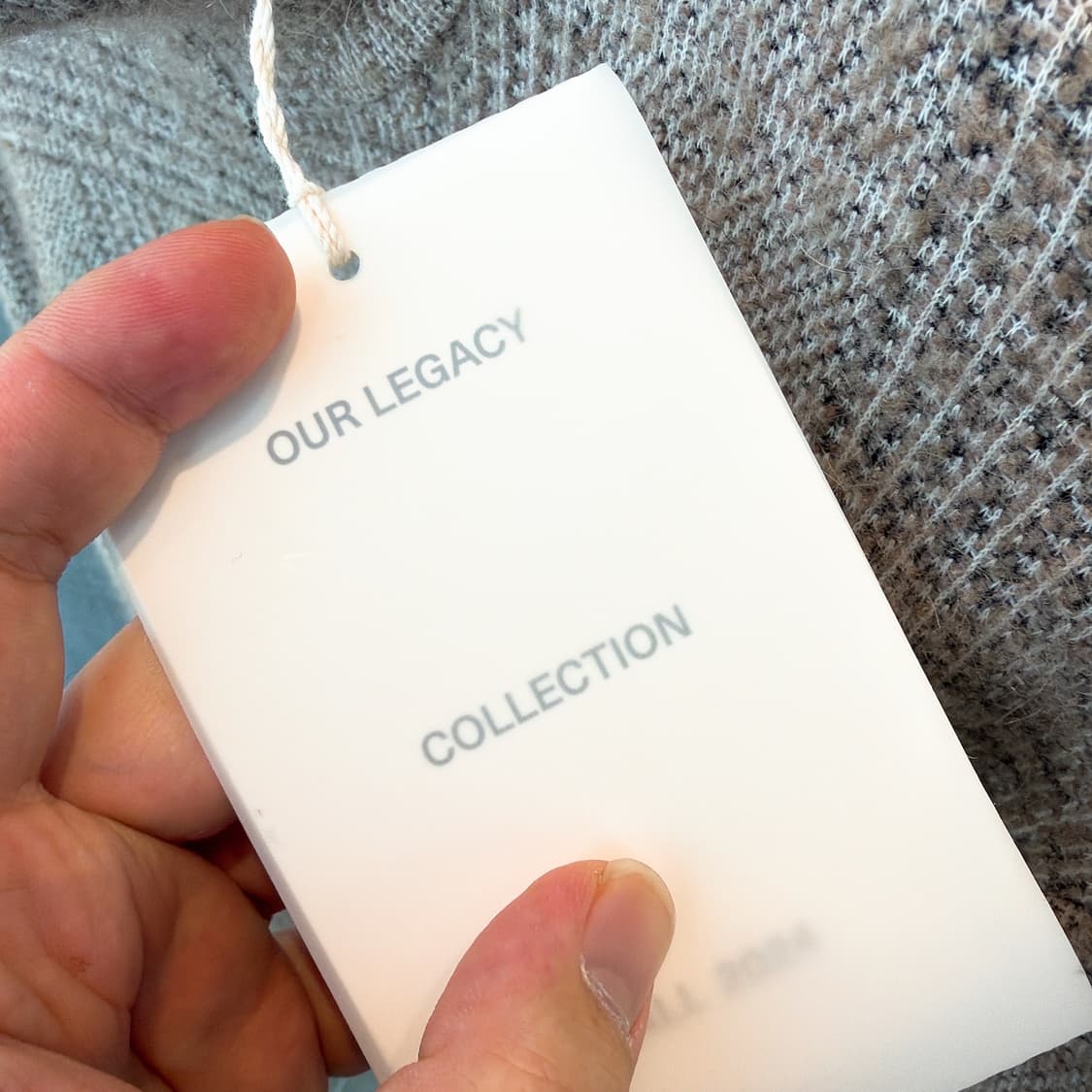 (정품/새상품) 아워레가시 남성 베이지 체크 슈렁큰 풀집 폴로 상품이미지4