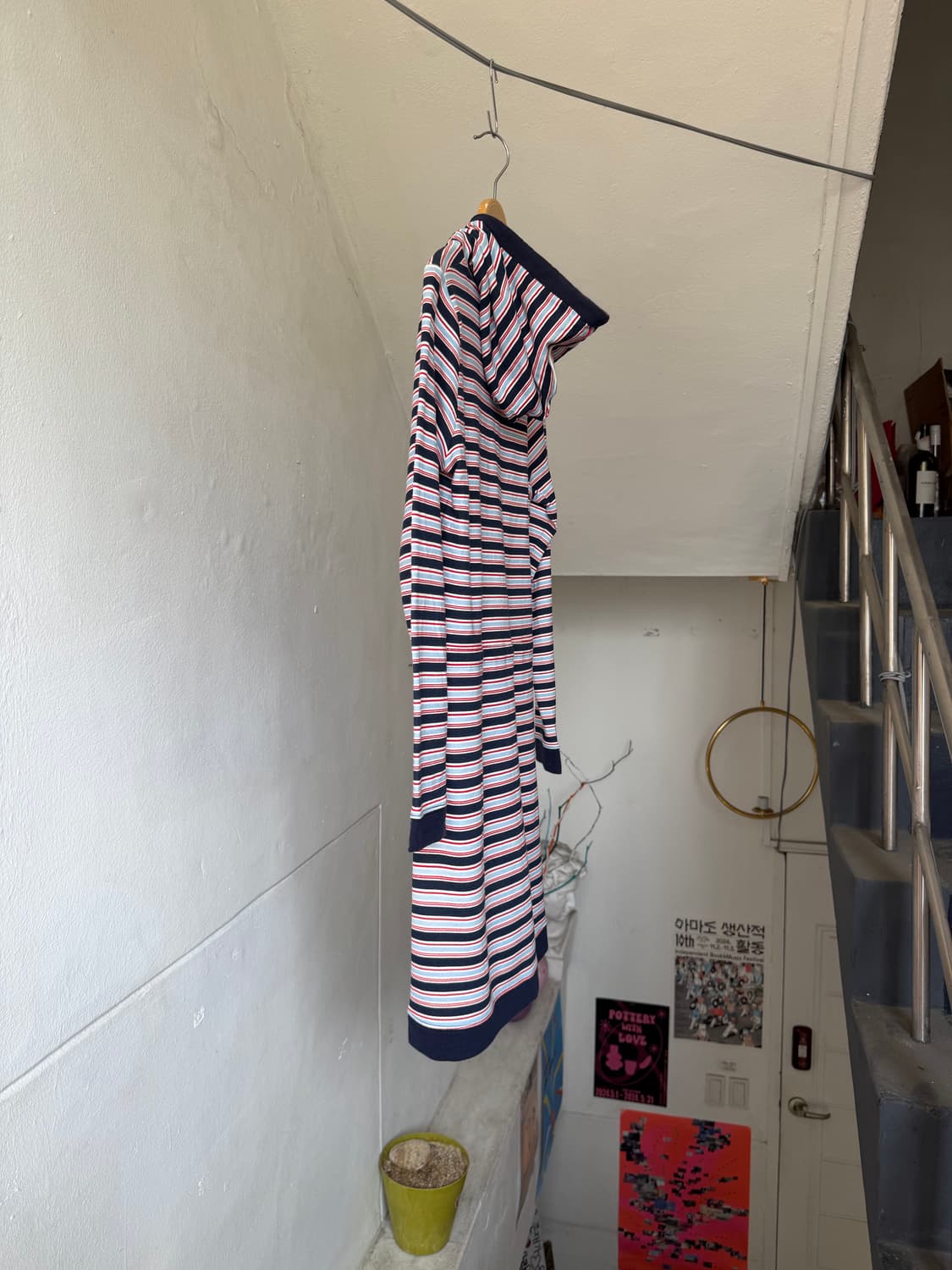 후디 스트라이프 원피스 상품이미지7