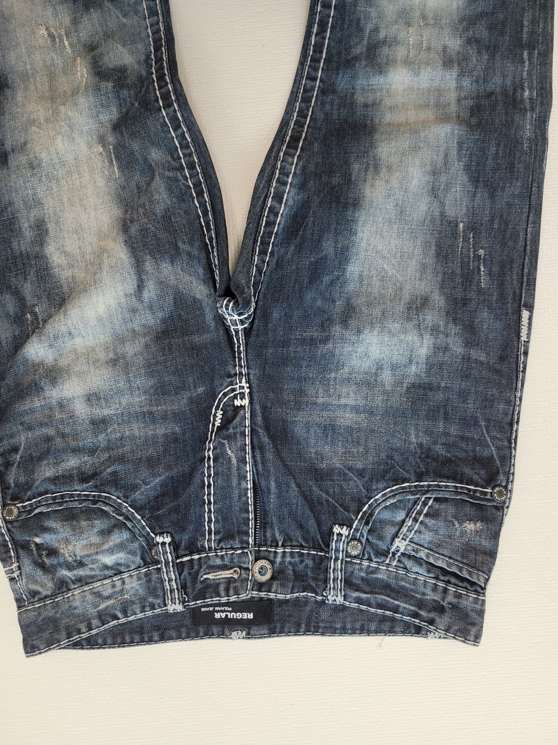 폴햄 POLHAM 남자 워싱 청바지 32 다크네이비 상품이미지4