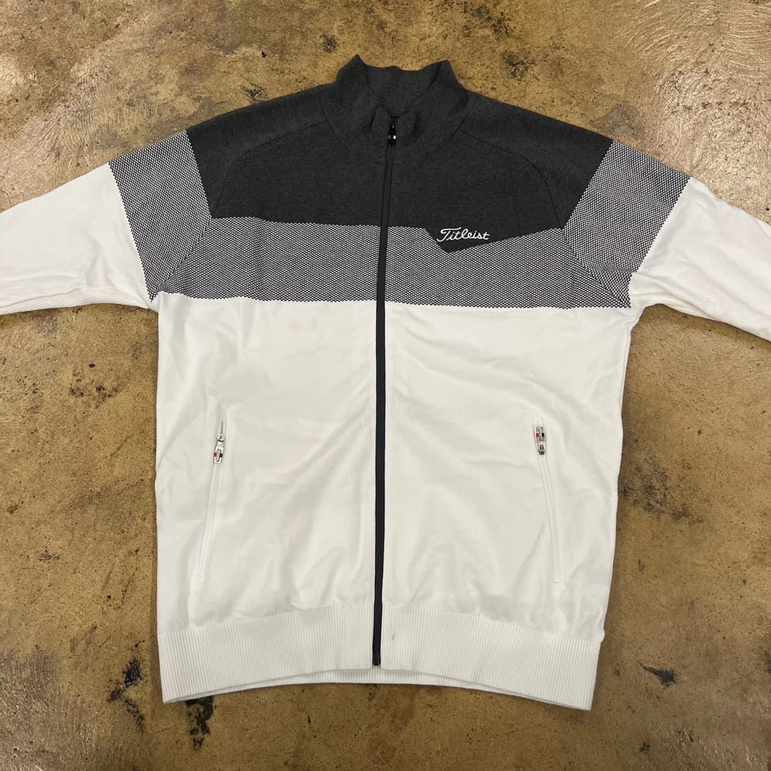[정품/L] 타이틀리스트 골프 바람막이 자켓 블랙 화이트 b14 상품이미지3