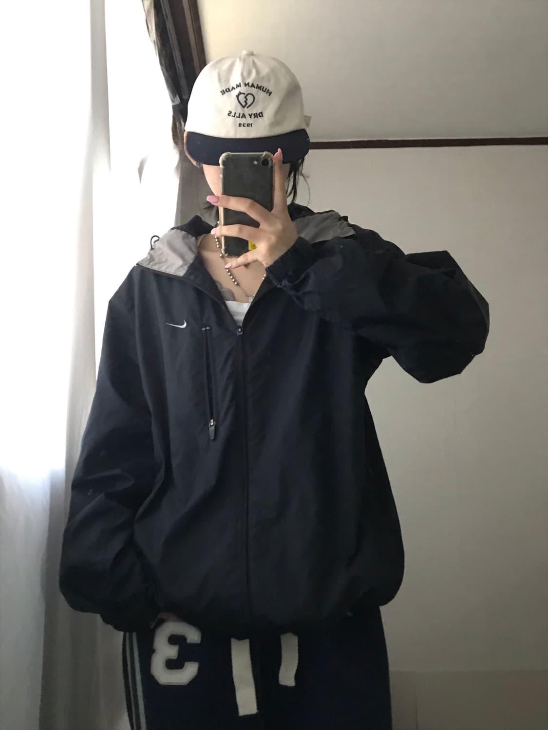 나이키 블랙 후드 바람막이 상품이미지1