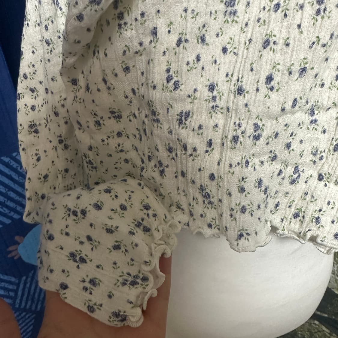 빈티지 연보라 잔꽃 목폴라 이너티 레이어드 상품이미지4