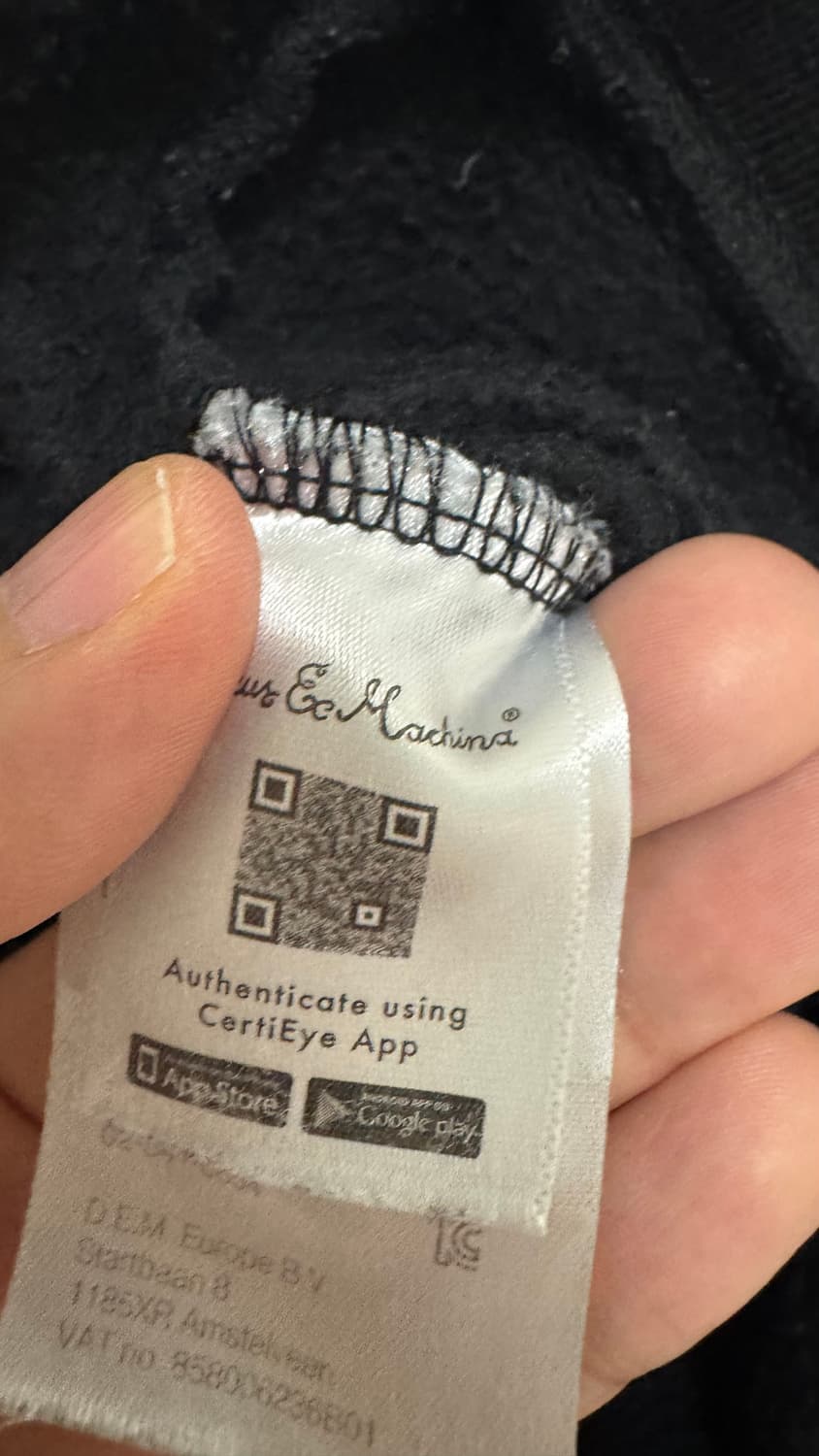 데우스 엑스 마키나 서울 xl 맨투맨 블랙 상품이미지5