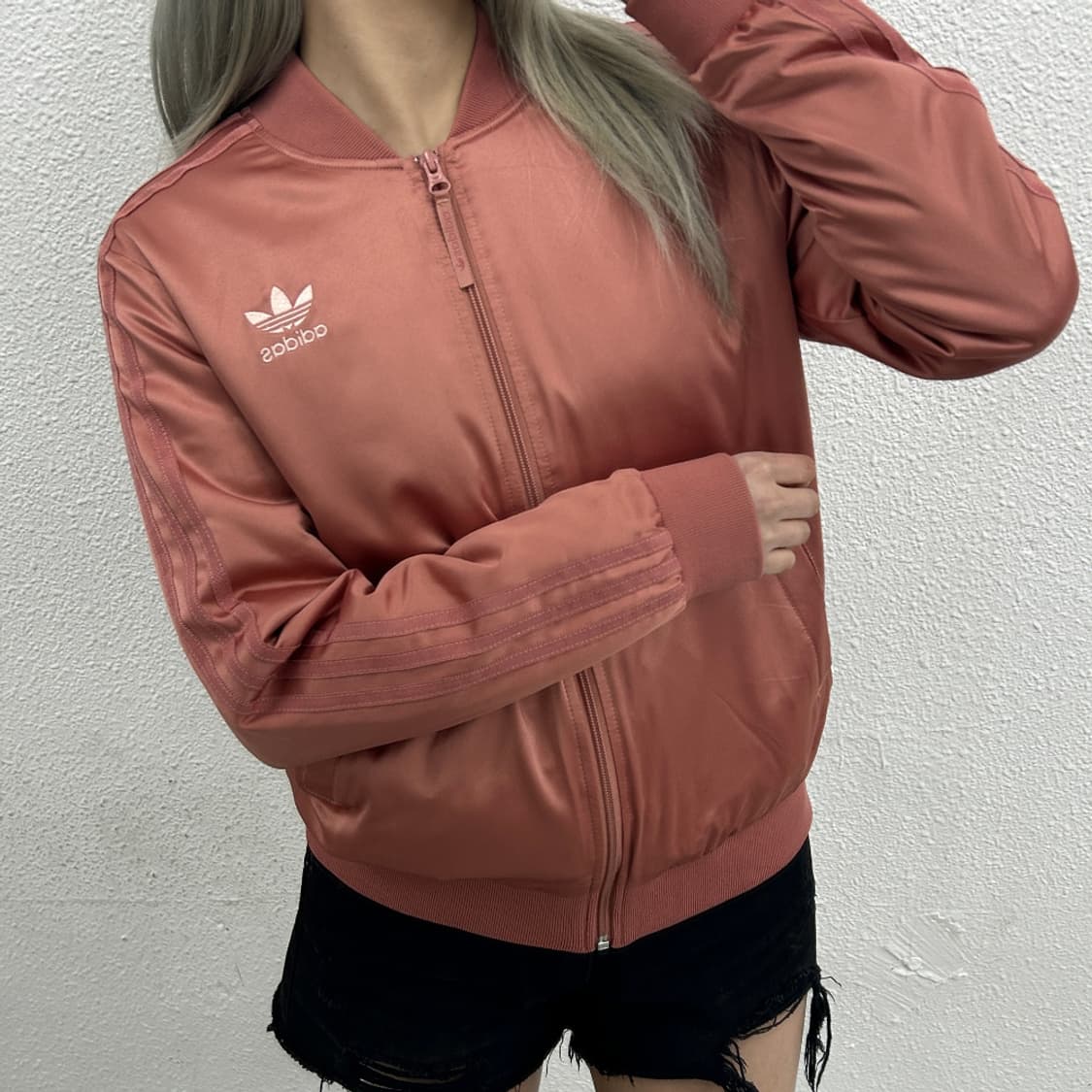 아디다스 딥핑크 새틴 트랙탑 90 상품이미지2