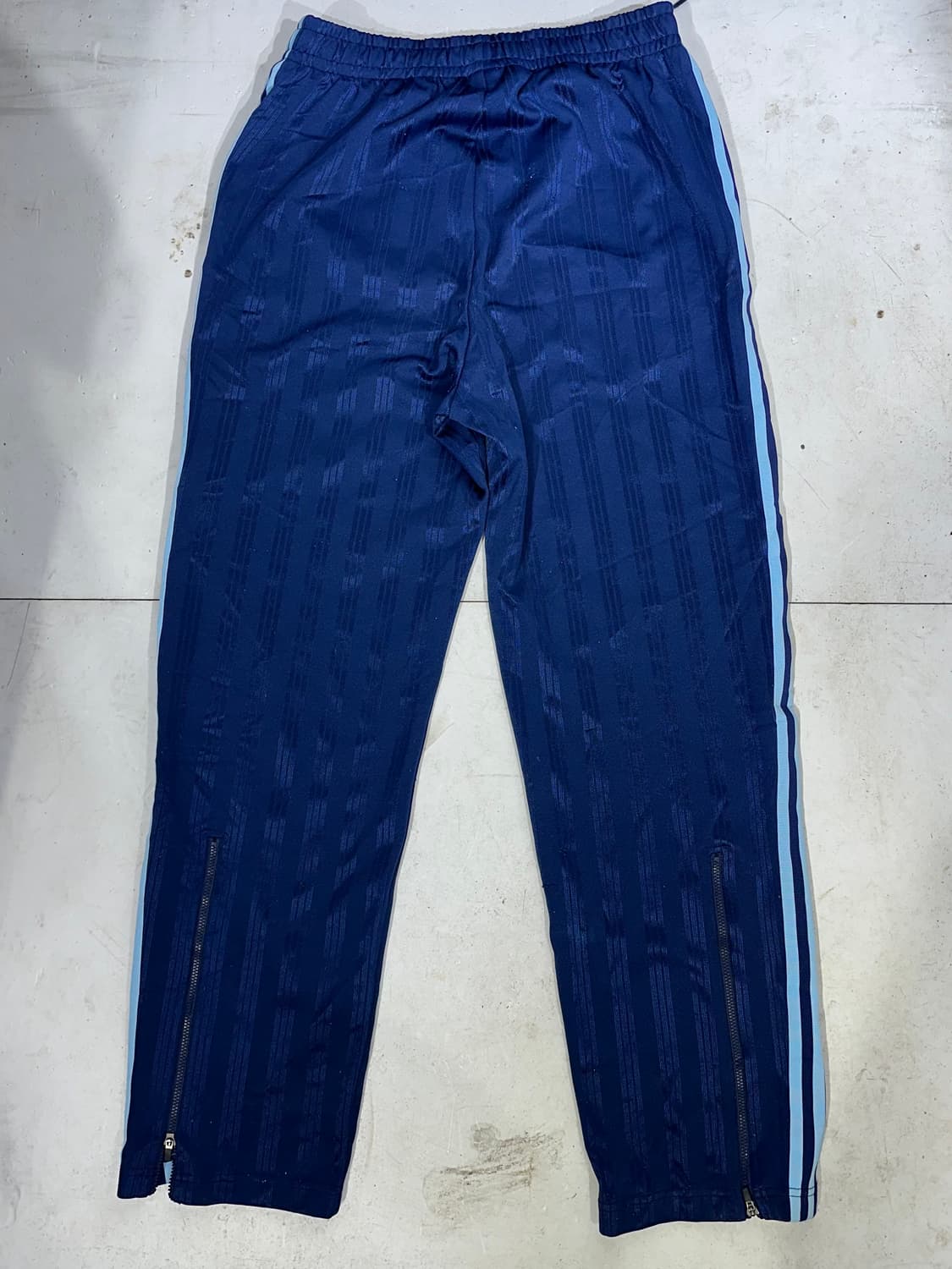 아디다스 네이비 블루 삼선 와이드 추리닝 바지 트레이닝 팬츠 L 상품이미지5