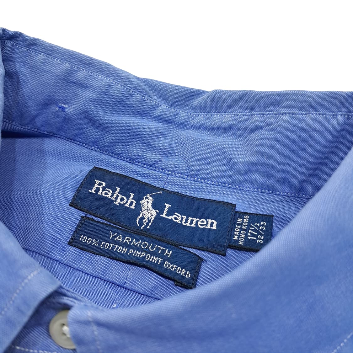 CL769 XL 폴로 90s 홍콩판 핀포인트 버튼다운 블루 셔츠 남방 상품이미지3