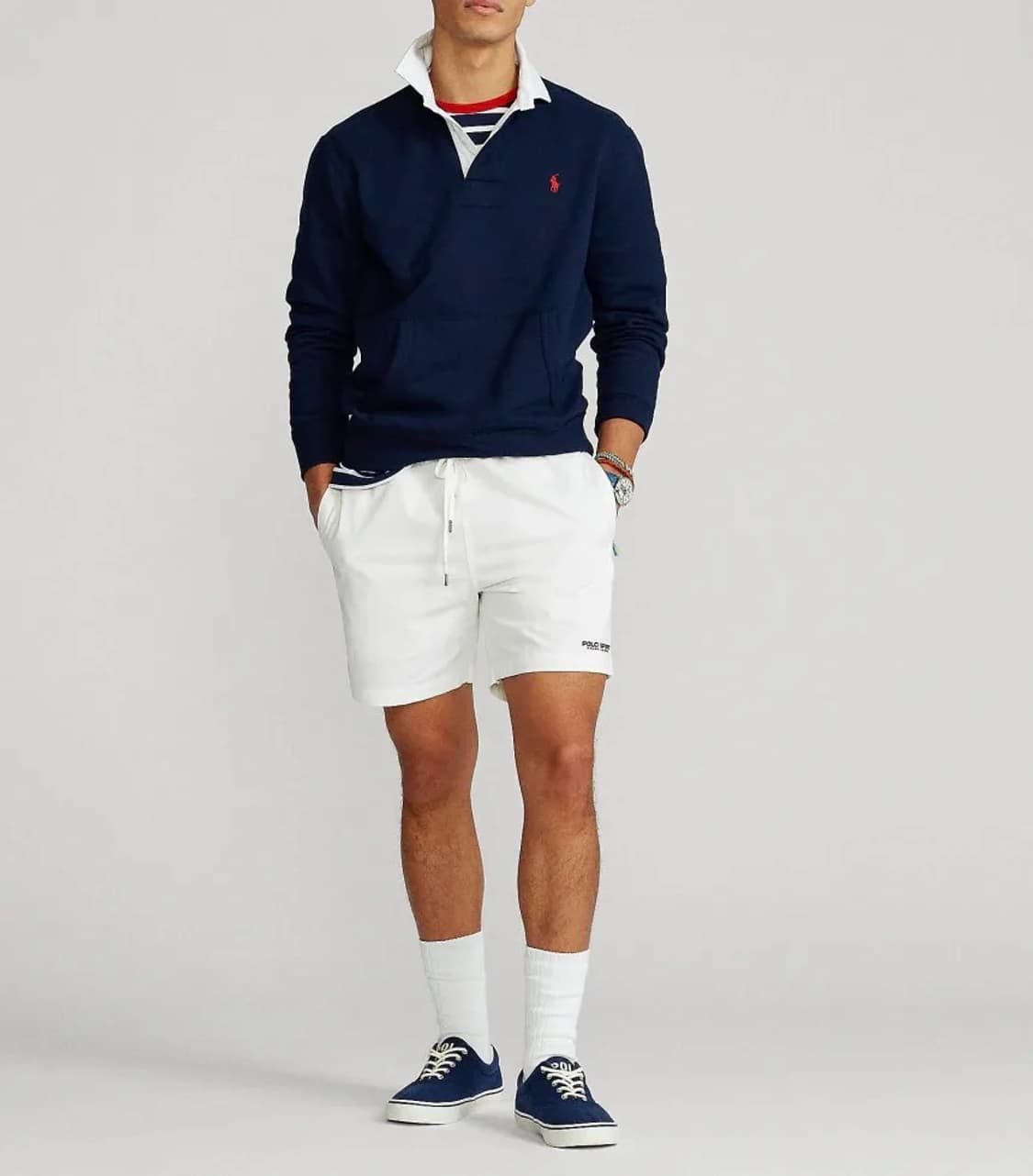 폴로 랄프로렌 캥거루 포켓 럭비 크루넥 M 상품이미지4