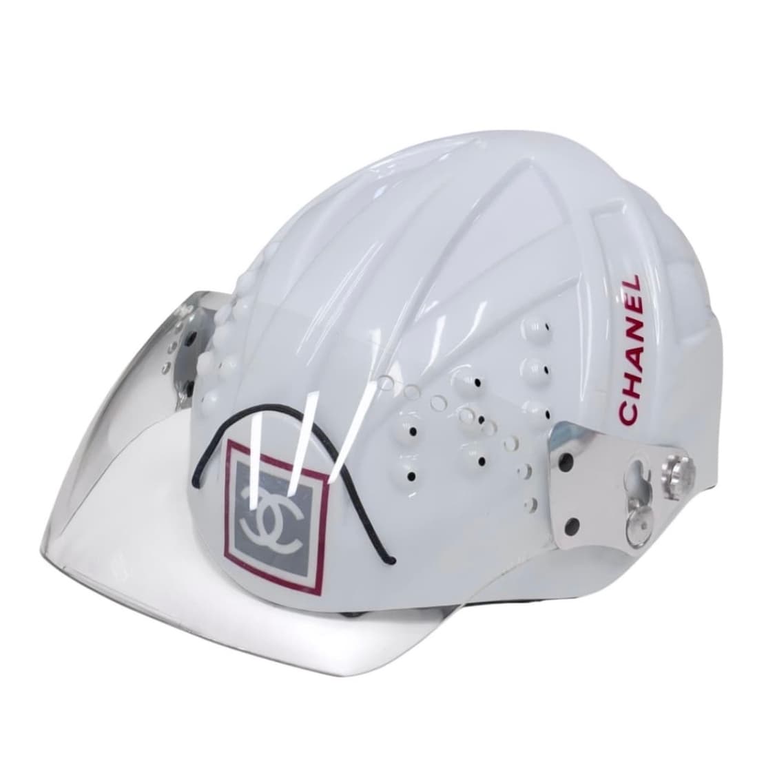 샤넬 헬멧 한정판 2001 화이트 로고 Mountaineer.레어템 희귀 상품이미지1