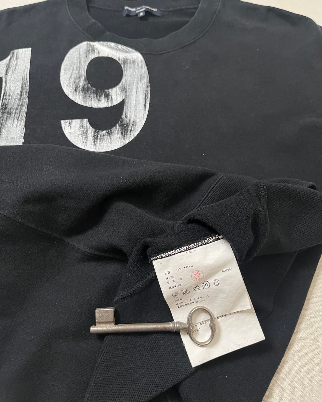 꼼데가르송 옴므 06ss 넘버 그래픽 스웻셔츠 맨투맨 상품이미지9
