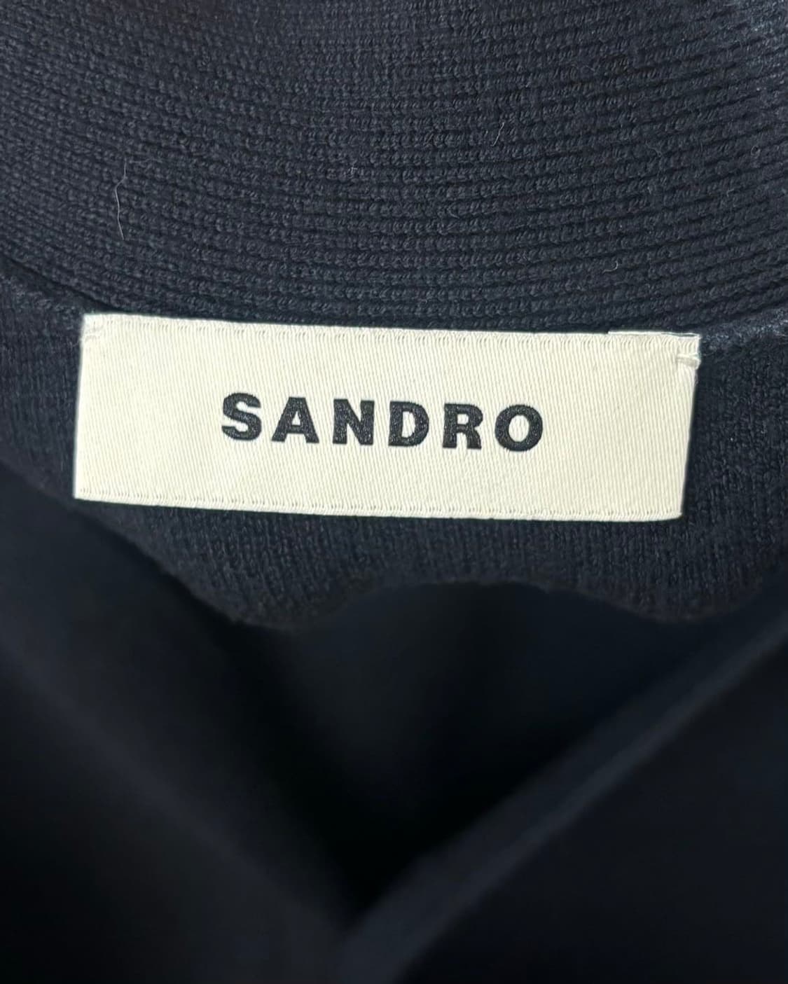 산드로 네이비 블루 플라워 패치 가디건 상품이미지7