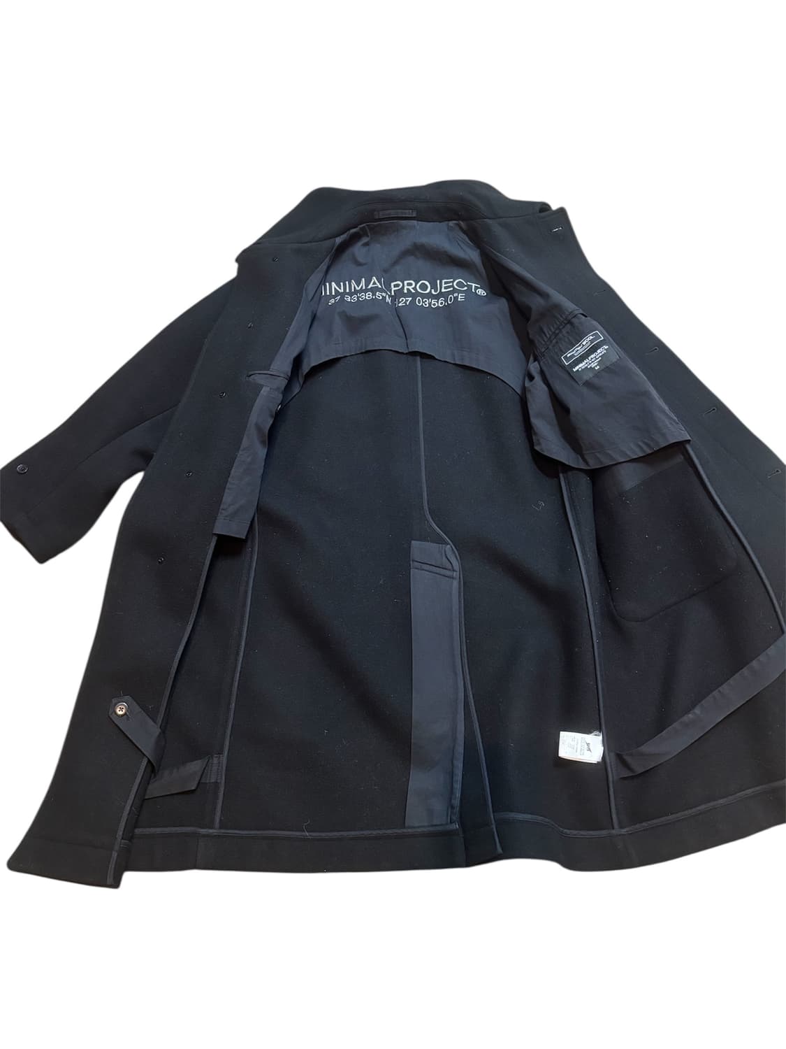 미니멀프로젝트 울 발마칸 트래블러 코트 블랙 상품이미지3